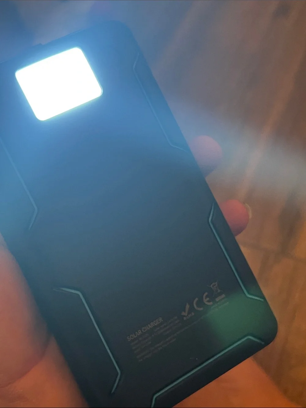 New open box 25000mAh Solar Charger Foldable Portable Power Bank emergency z9